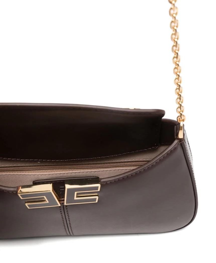 ELISABETTA FRANCHI Borsa donna Elisabetta Franchi BS93A61E2644 a spalla Cacao<BR/> BS93A61E2 644