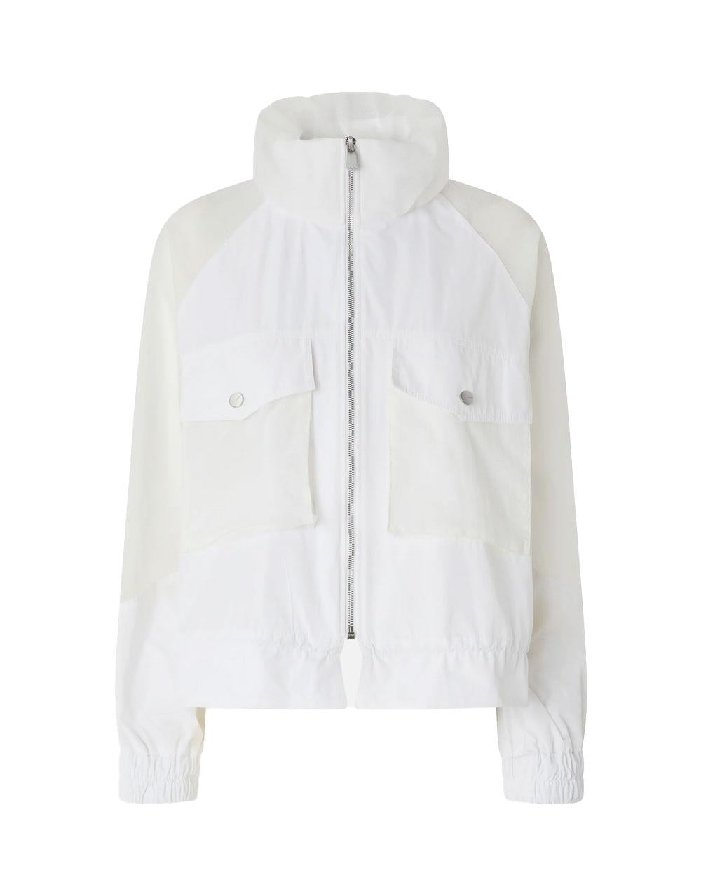 PINKO Giubbino Pinko donna 106592A325 Beth bianco tecnico inserti trasparenti 106592A325 Z04