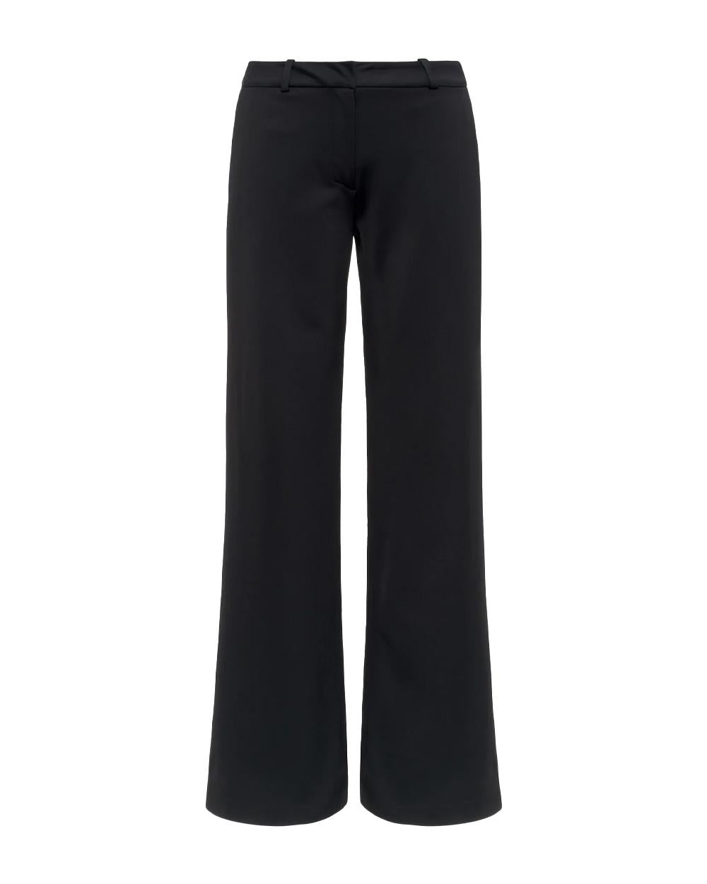 K-WAY Pantalone K-WAY donna K8148GW JALLE SL SPACER Nero elasticizzato antipiega zip gamba ampia K8148GW USY