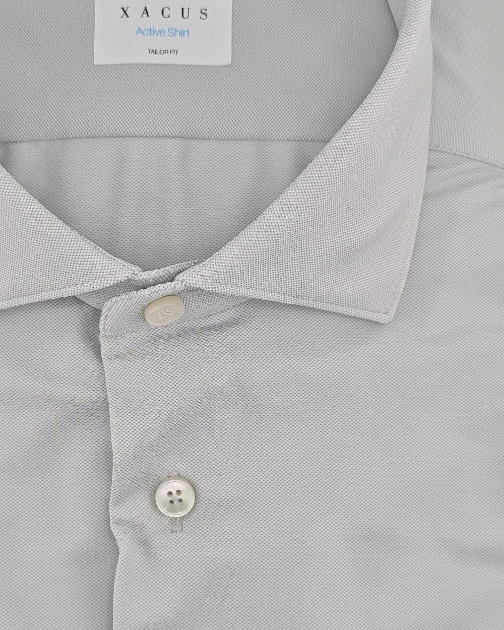 XACUS Camicia XACUS uomo ACT558ML11460 Bianca micro lavorazione collo francese a vela aperta ACT558ML11460 057