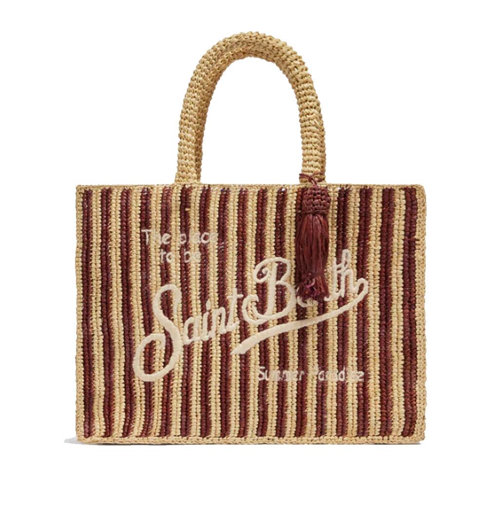 MC2 SAINT BARTH Borsa piccola Mc2 Saint Barth Colette raffia stripes naturale nappina COLETTERAFFIA03979H 18