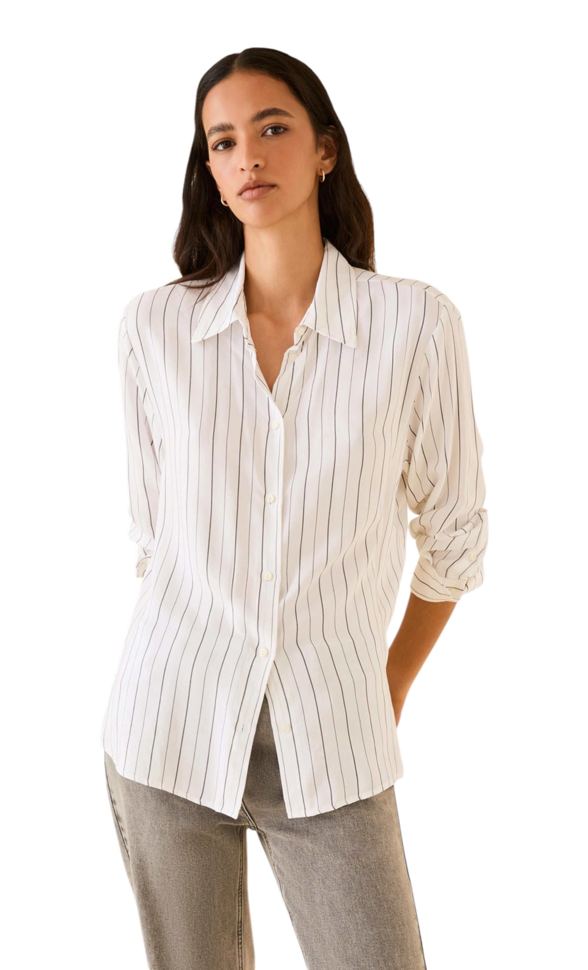 PENNYBLACK Camicia Pennyblack donna 2611111263200 001 Oscuri a righe Bianco<BR/> 2611111263200 001
