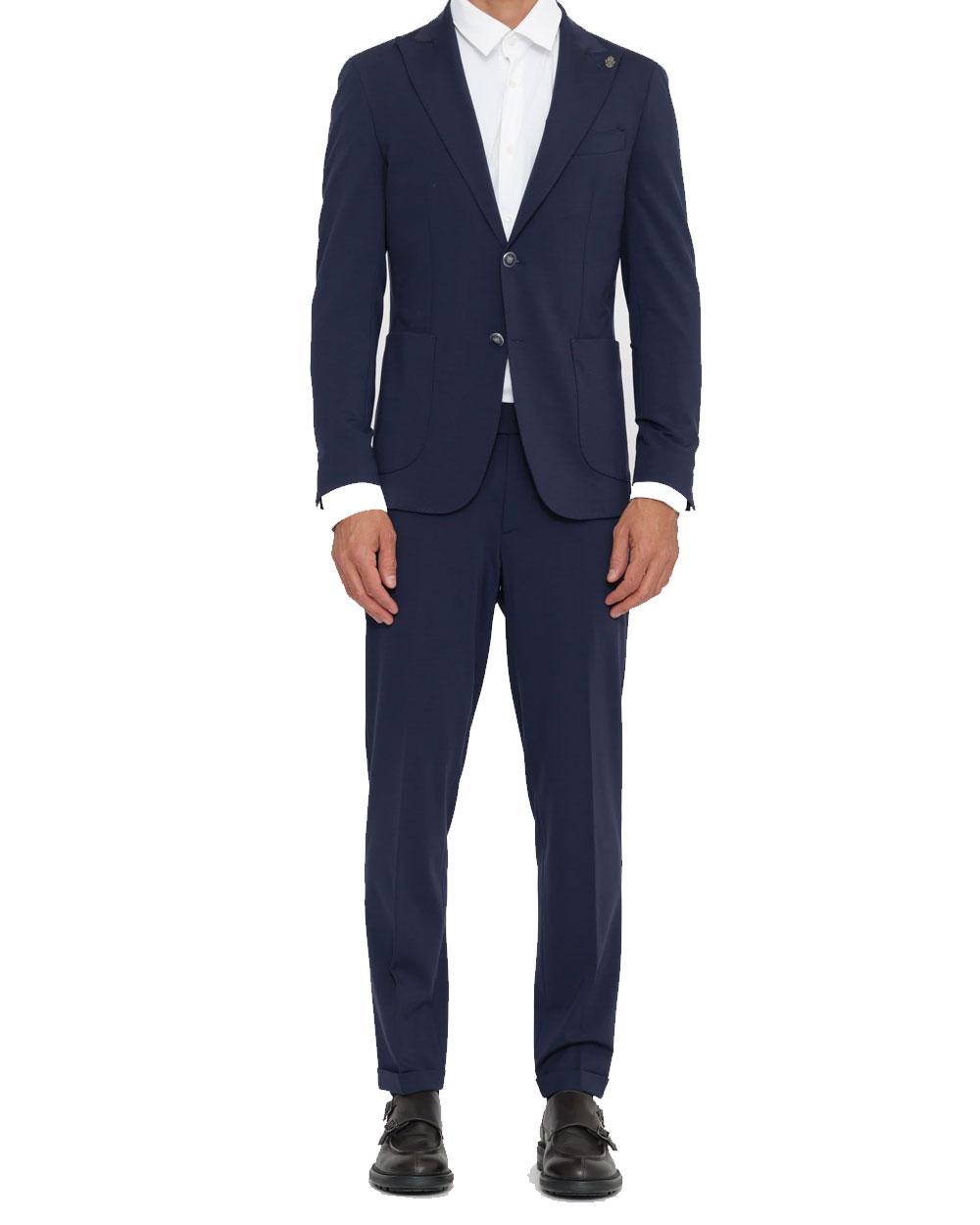 DANIELE ALESSANDRINI Abito Daniele Alessandrini uomo DUAM0018LY0019 blu monopetto DUAM0018LY0019 7001