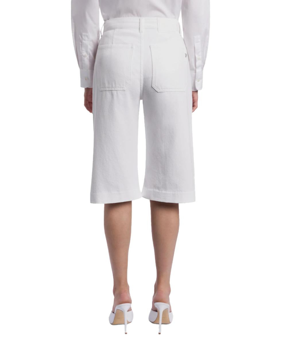 DONDUP Bermuda DONDUP donna DELFINE DP859BF0018D Bianco<BR/> DP859BF0018D 000