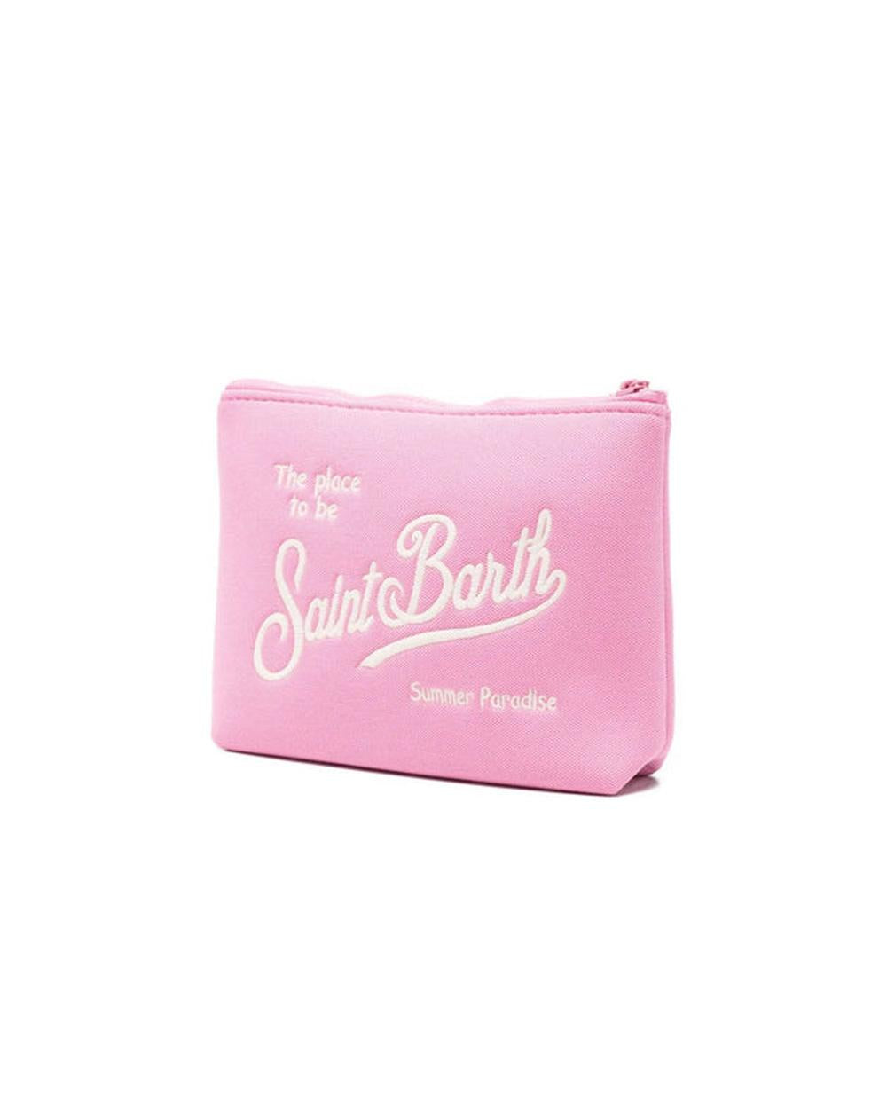 MC2 SAINT BARTH Pochette MC2 SAINT BARTH donna ALI000800223L Rosa logo cerniera linguetta ALI000800223L 21