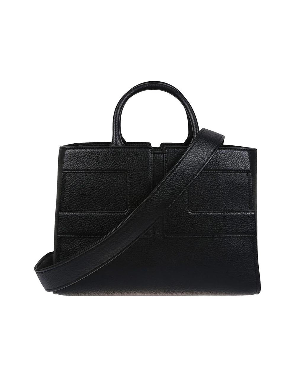 ELISABETTA FRANCHI Borsa ELISABETTA FRANCHI donna BS35A56 Nera tote media effetto pelle shape morbida BS35A56 110