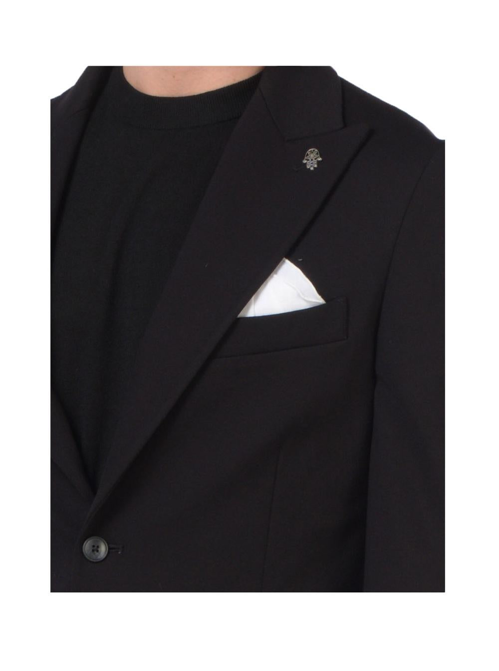 DANIELE ALESSANDRINI Giacca Daniele Alessandrini uomo G012101 Nera jersey punta lancia G012 101