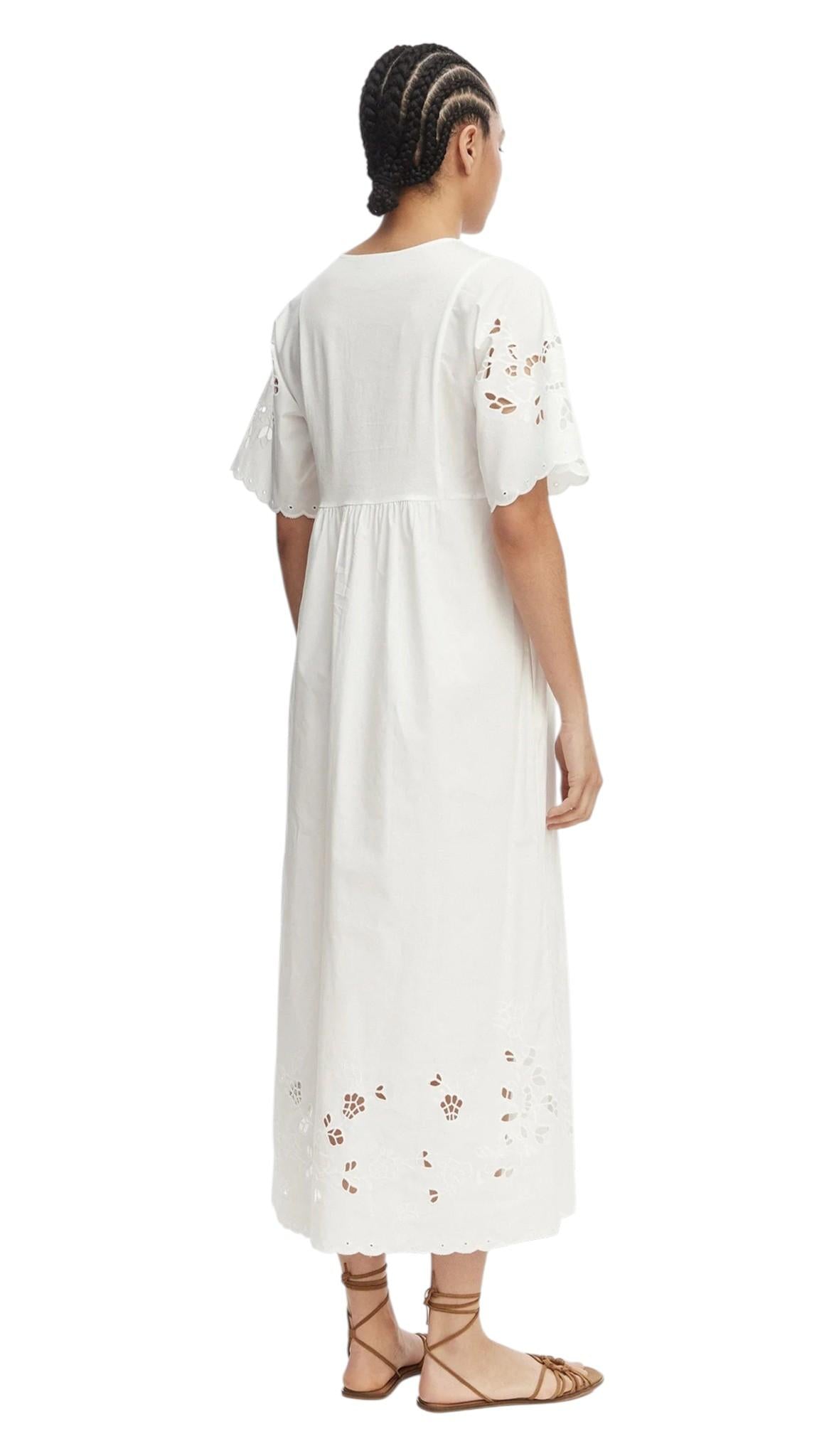 WEEKEND Abito Weekend 2615621092600 014 Tartufo ricamo in sangallo Bianco<BR/> 2615621092600 014