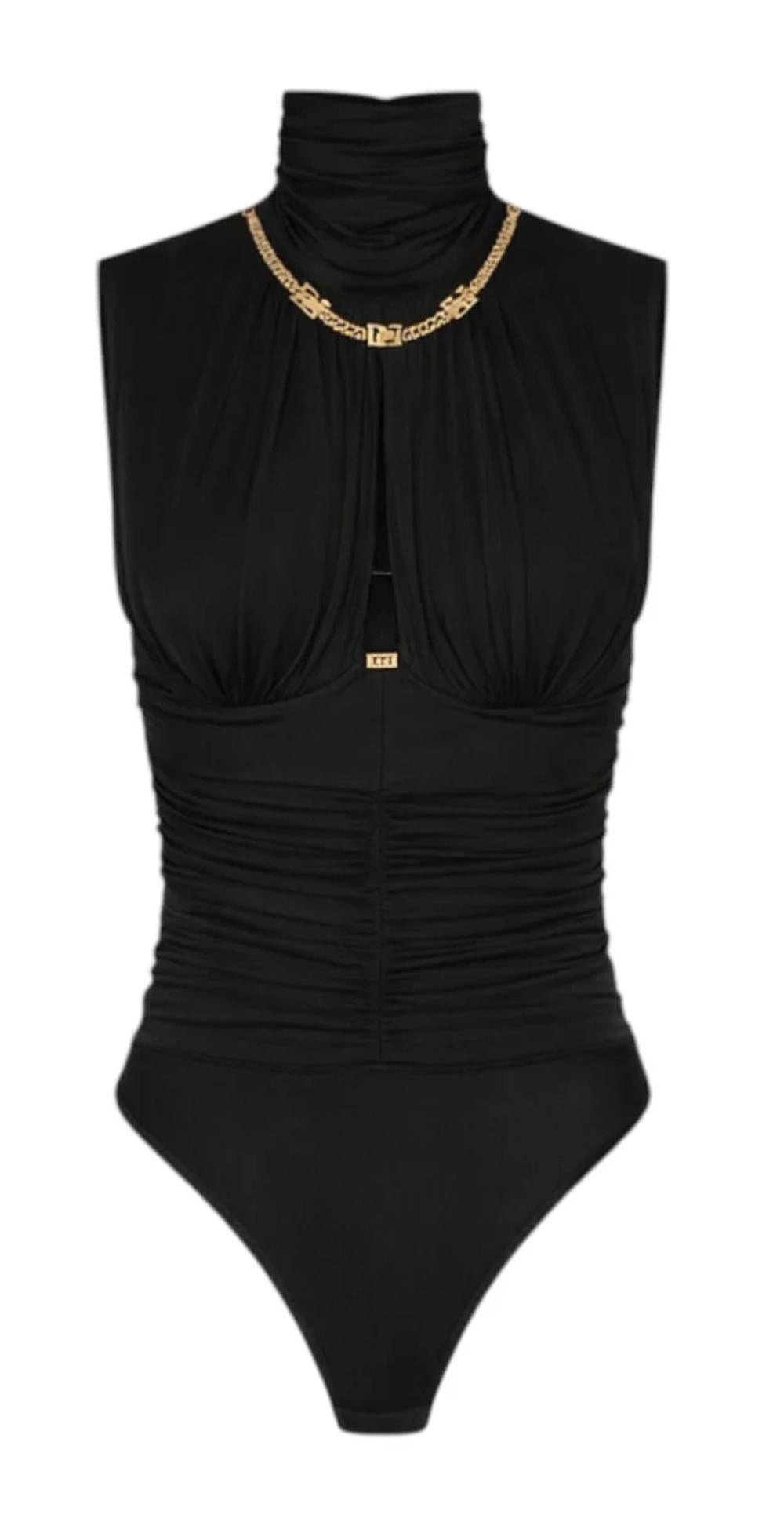 ELISABETTA FRANCHI Body Elisabetta Franchi donna BO01661E2110 The Club Nero<BR/> BO01661E2 110