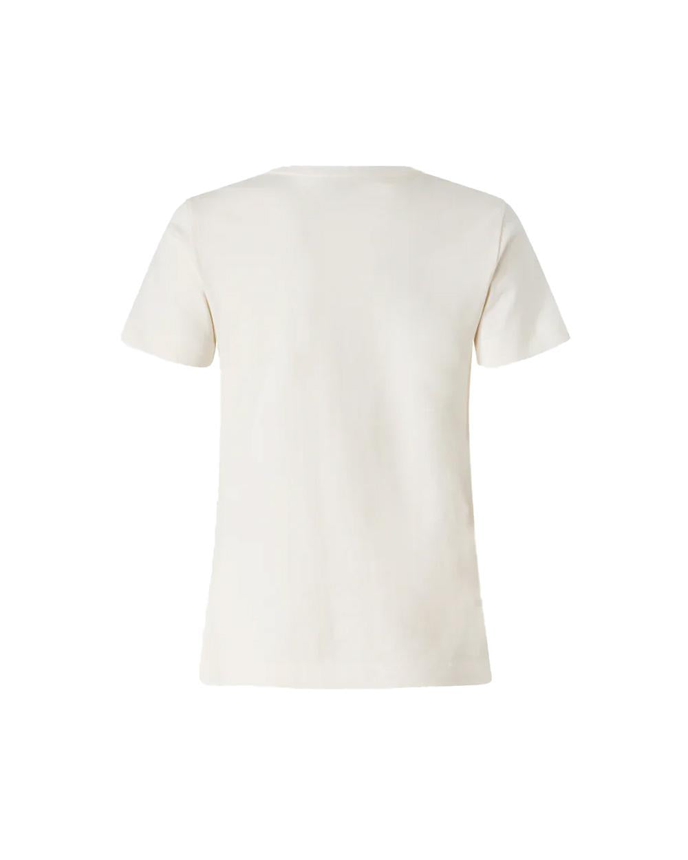 PINKO T-shirt PINKO donna 100355A339 Bianca cotone mezza manica girocollo 100355A339 Z05