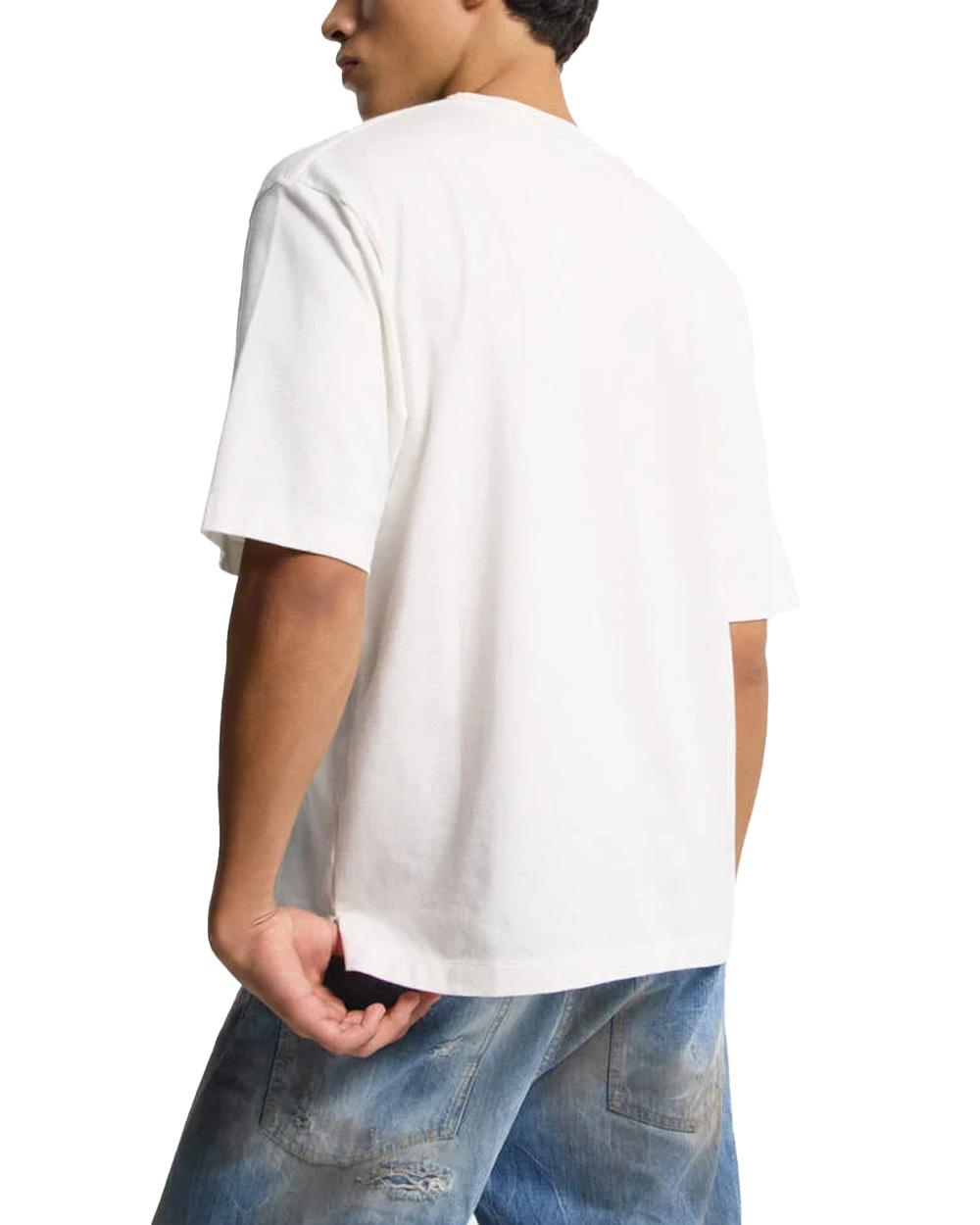 DSQUARED2 T-shirt DSQUARED2 uomo Loose Fit S74GD1524D20106 Bianca cotone loose fit girocollo logo S74GD1524D20106 100