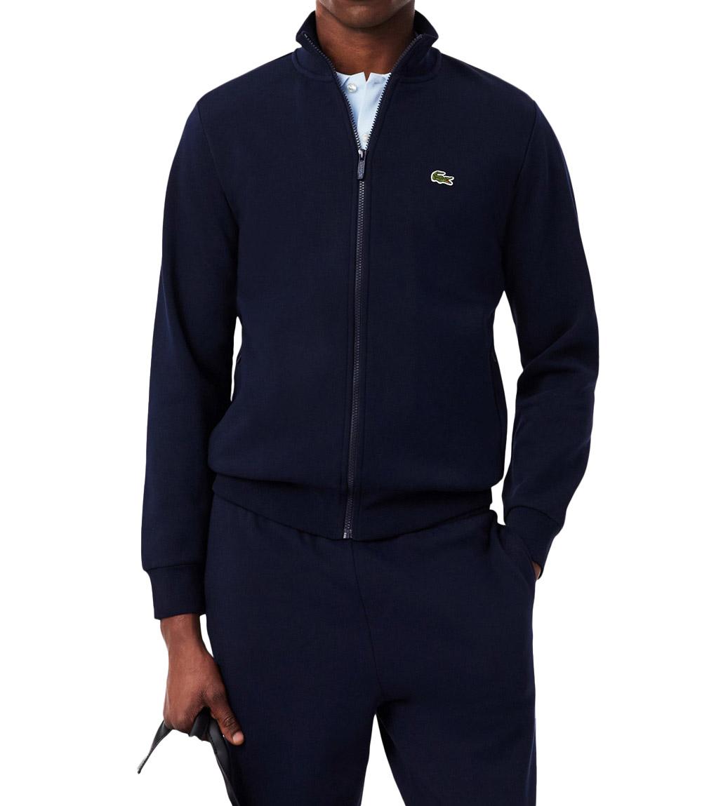 LACOSTE Felpa Lacoste uomo SH9622166 Blu con zip SH9622 166