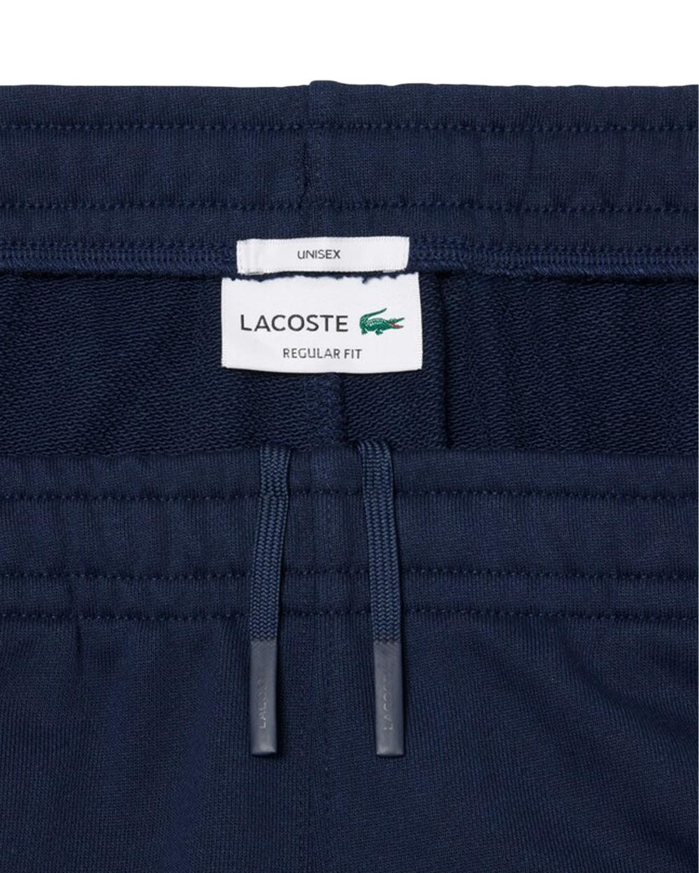 LACOSTE Bermuda LACOSTE uomo GH0788 Blu taglio dritto coulisse cotone coccodrillo GH0788 166