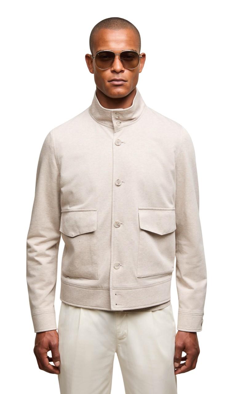 L.B.M. 1911 Giubbino L.B.M. 1911 uomo 931365200 2 jersey di cotone Beige <BR/> 931365200 2