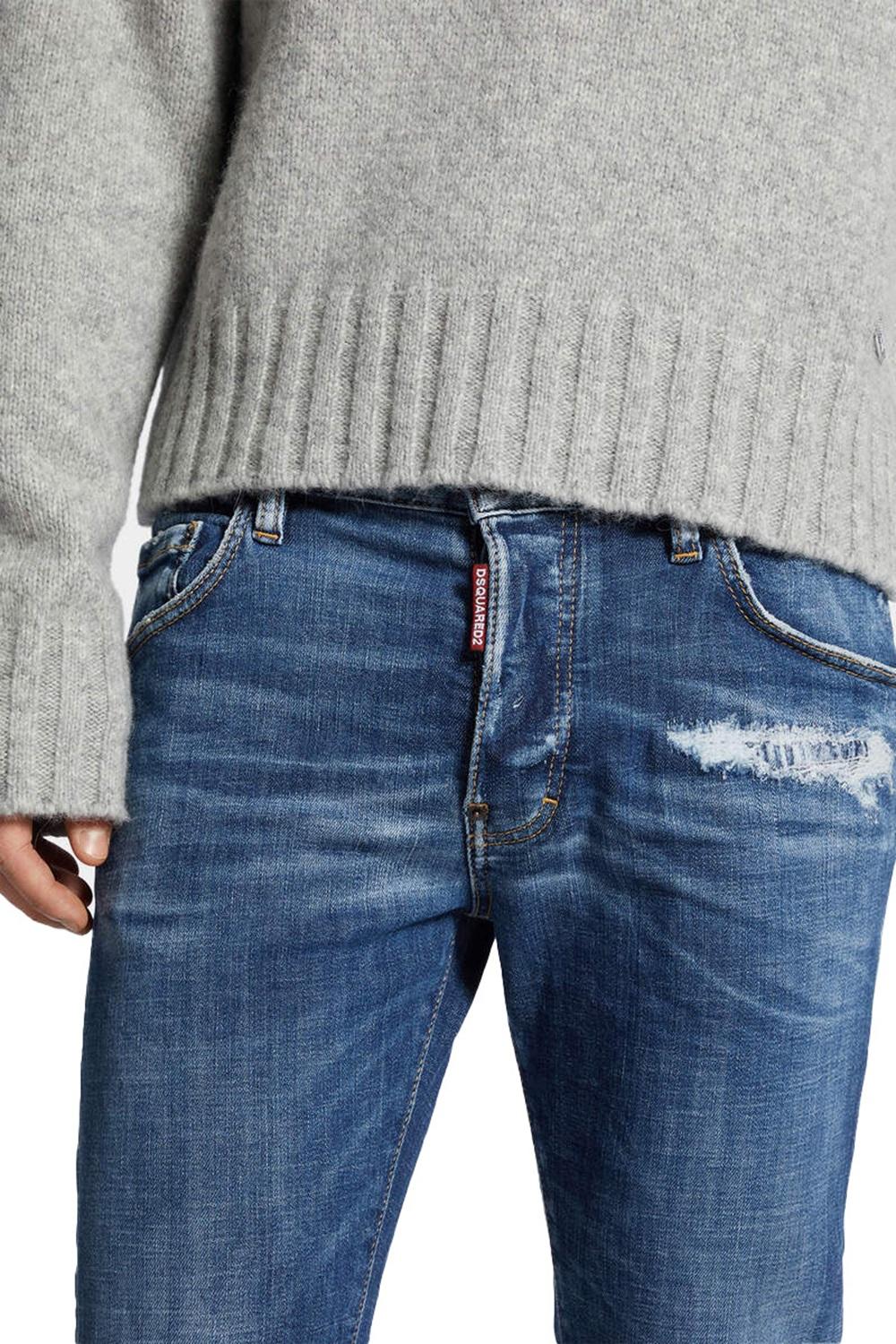 DSQUARED2 Jeans Dsquared2 uomo S74LB1729S30872470 blu medio S74LB1729S30872 470