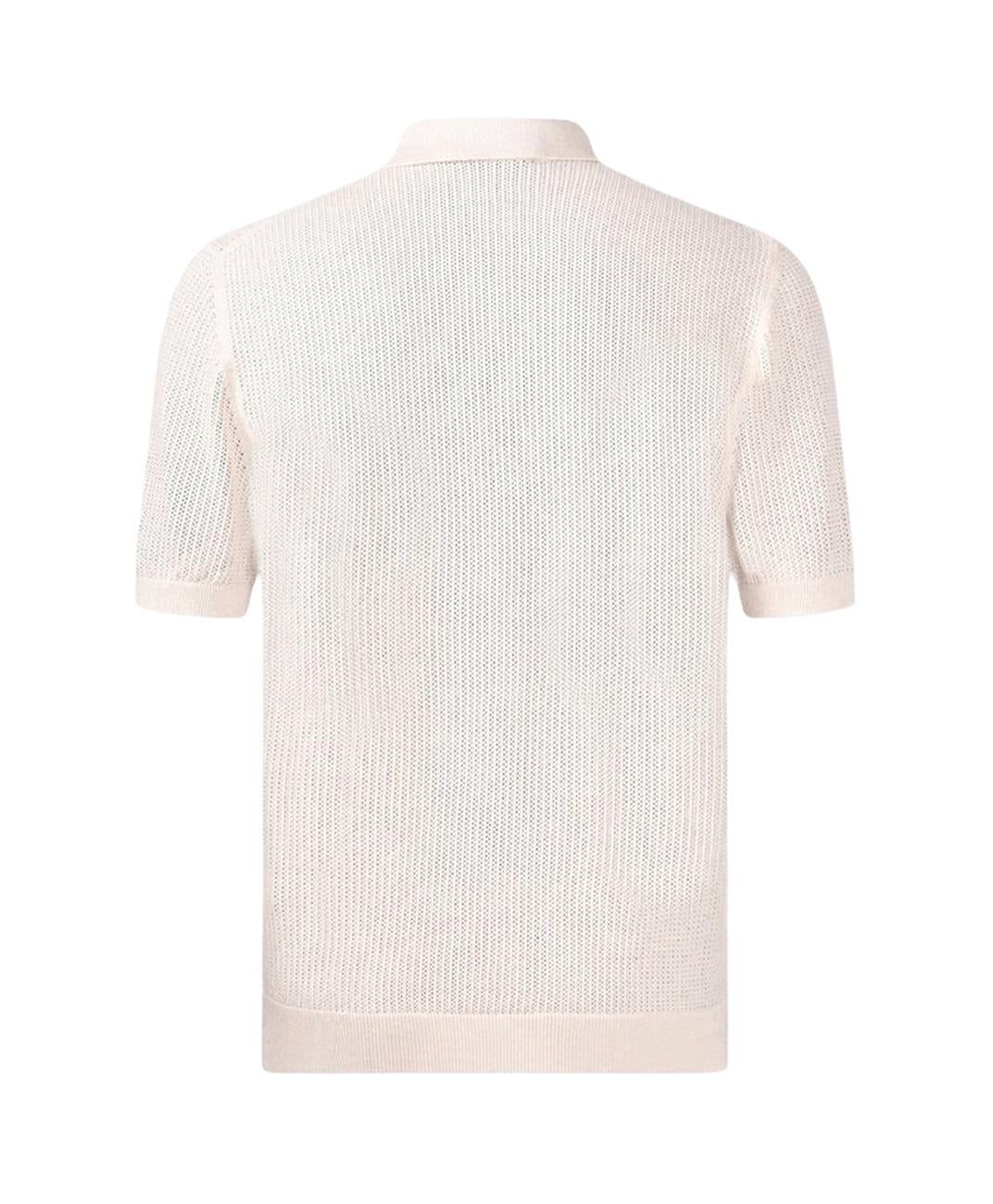 GRAN SASSO Camicia Gran Sasso uomo 5718020611 006 Fresh Cotton in maglia traforata Panna<BR/> 5718020611 006