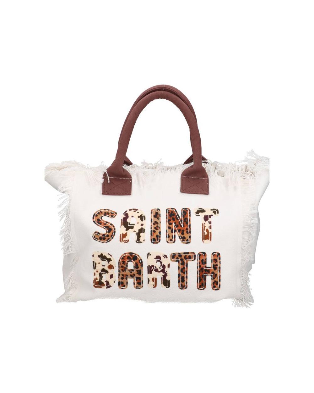 MC2 SAINT BARTH Borsa MC2 SAINT BARTH donna Vanity VANI00100326L Bianco zip animalier logo VANI00100326L 01