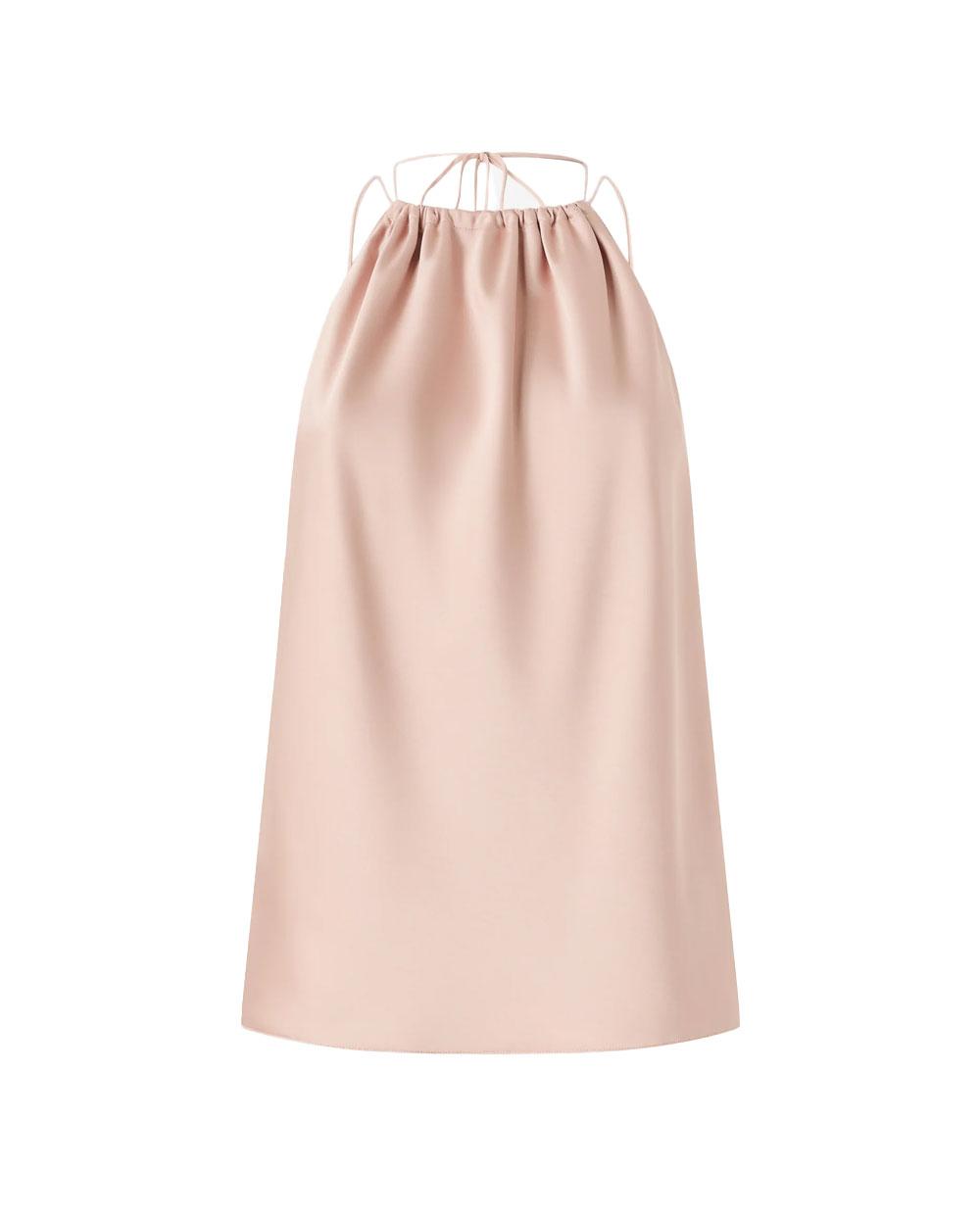 PINKO Top donna Pinko 106621A1Y5 Carota rosa satin scollo americana<BR/> 106621A1Y5 Q35