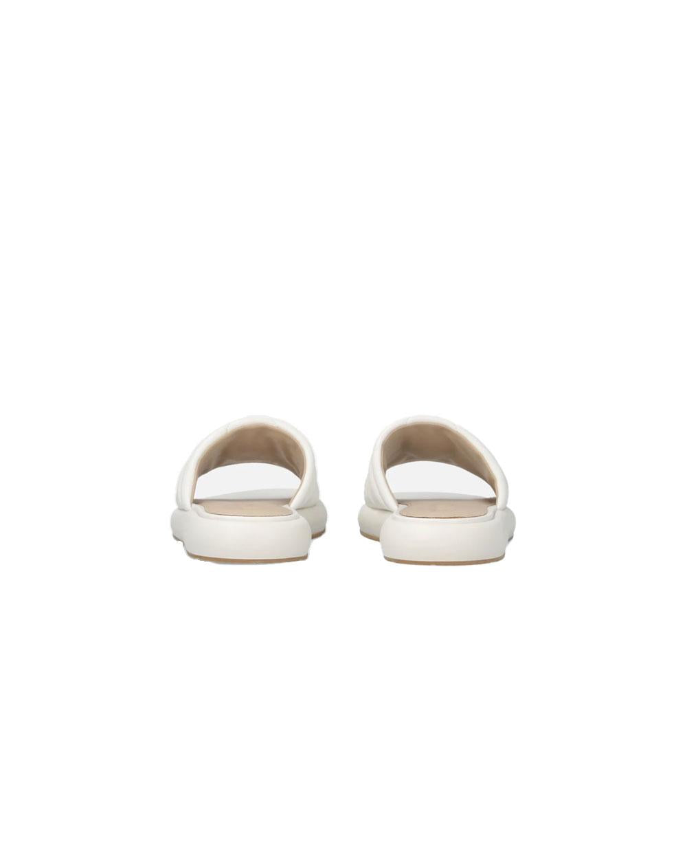 PINKO Ciabatta Pinko donna SD0525P003 Fiona bianca nappa trapuntata love birds SD0525P003 Z12