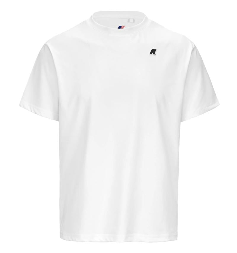 K-WAY T-shirt K-way uomo K61279W 001 bianca graphite fitting regolare K61279W 001