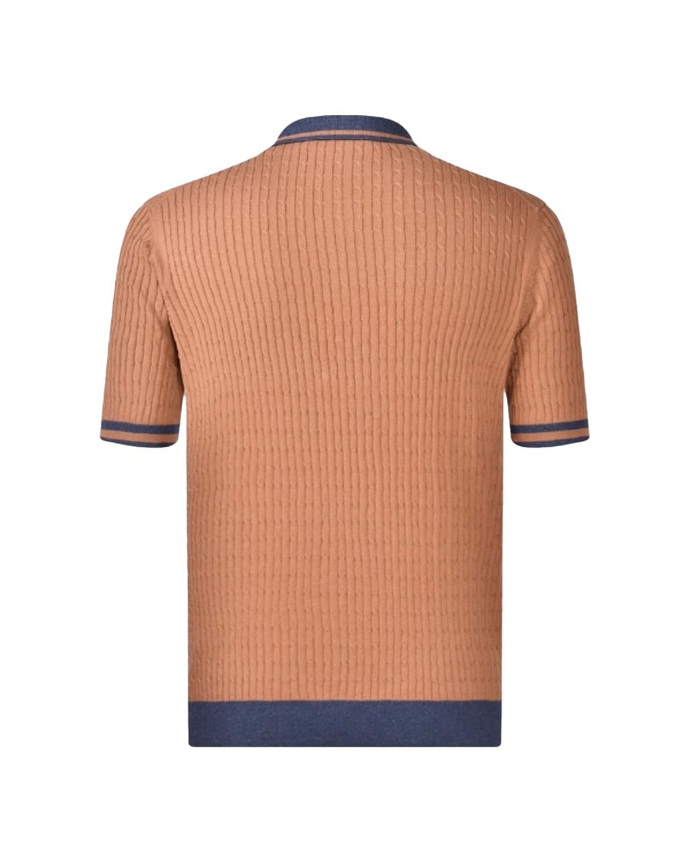 GRAN SASSO Polo GRAN SASSO uomo 5711320625 Arancione lavorazione a trecce regular fi cotone 5711320625 168