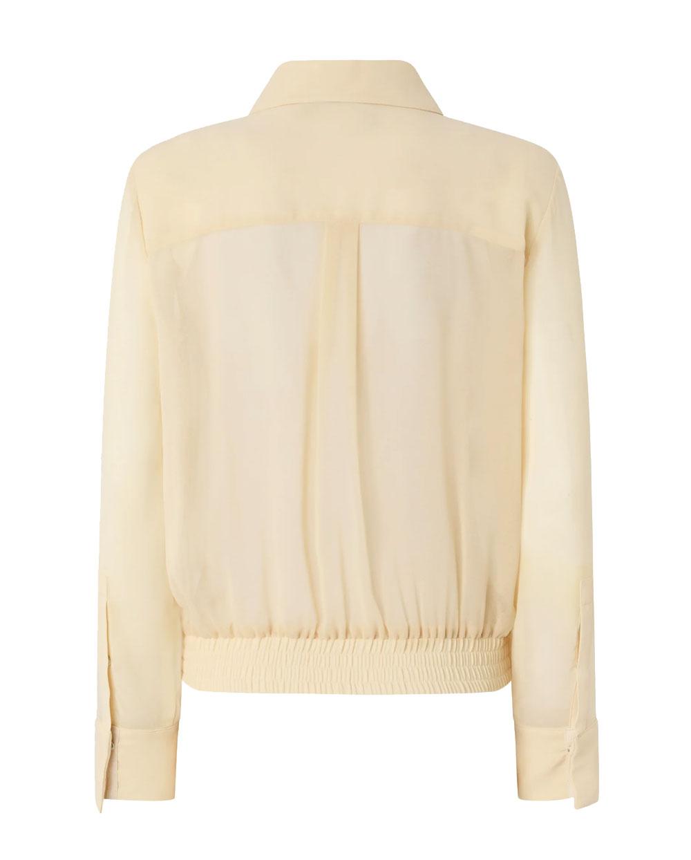 PINKO Camicia donna Pinko 106791A3AT Cagliari burro semitrasparente dettagli metallici 106791A3AT C19