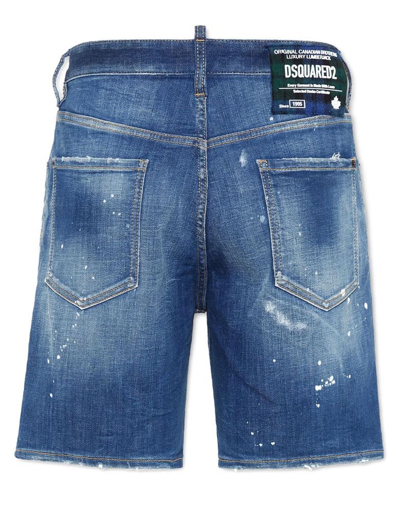DSQUARED2 Shorts Dsquared2 uomo S75MU0881S30872 blu chiaro denim light Heritage wash marine<BR/> S75MU0881S30872 470