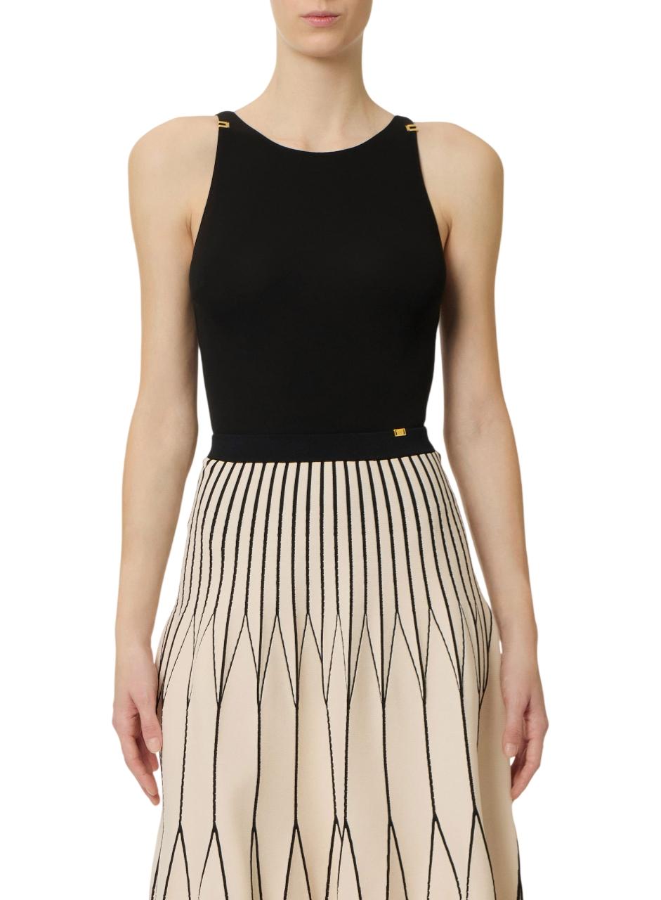 ELISABETTA FRANCHI Body Elisabetta Franchi donna BO03462E2110 The Club Nero<BR/> BO03462E2 110