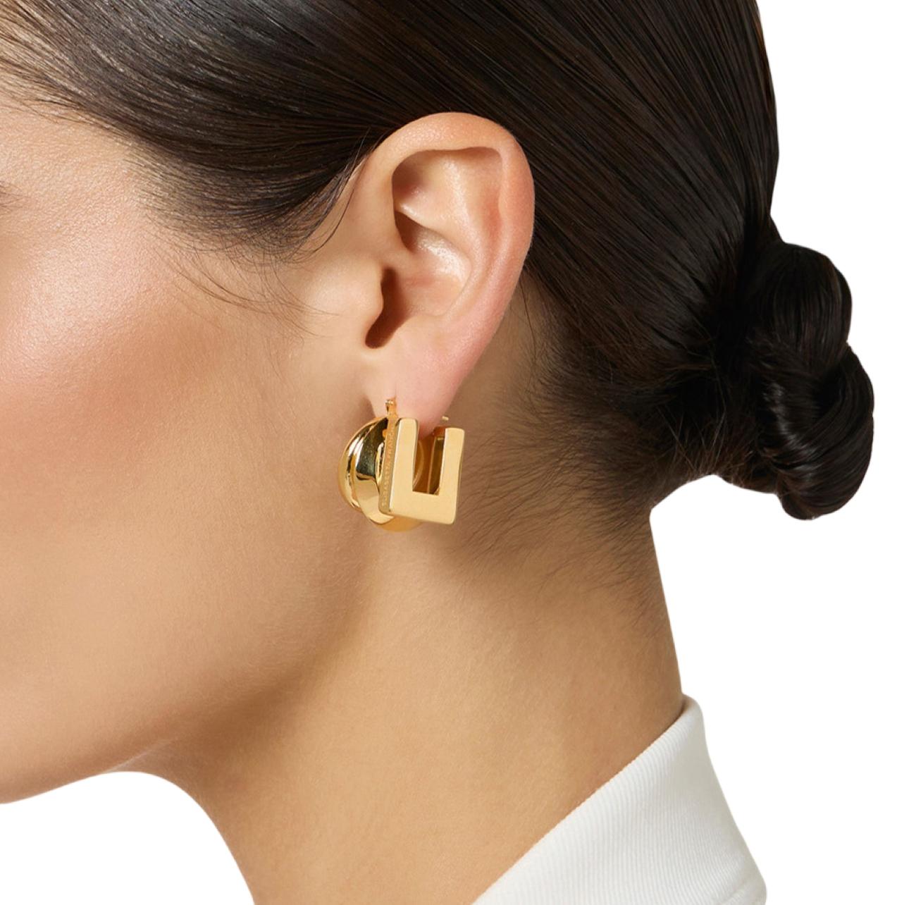 ELISABETTA FRANCHI Orecchini Elisabetta Franchi donna OR05B61E2U95 The Femme Paradox Oro <BR/> OR05B61E2 U95
