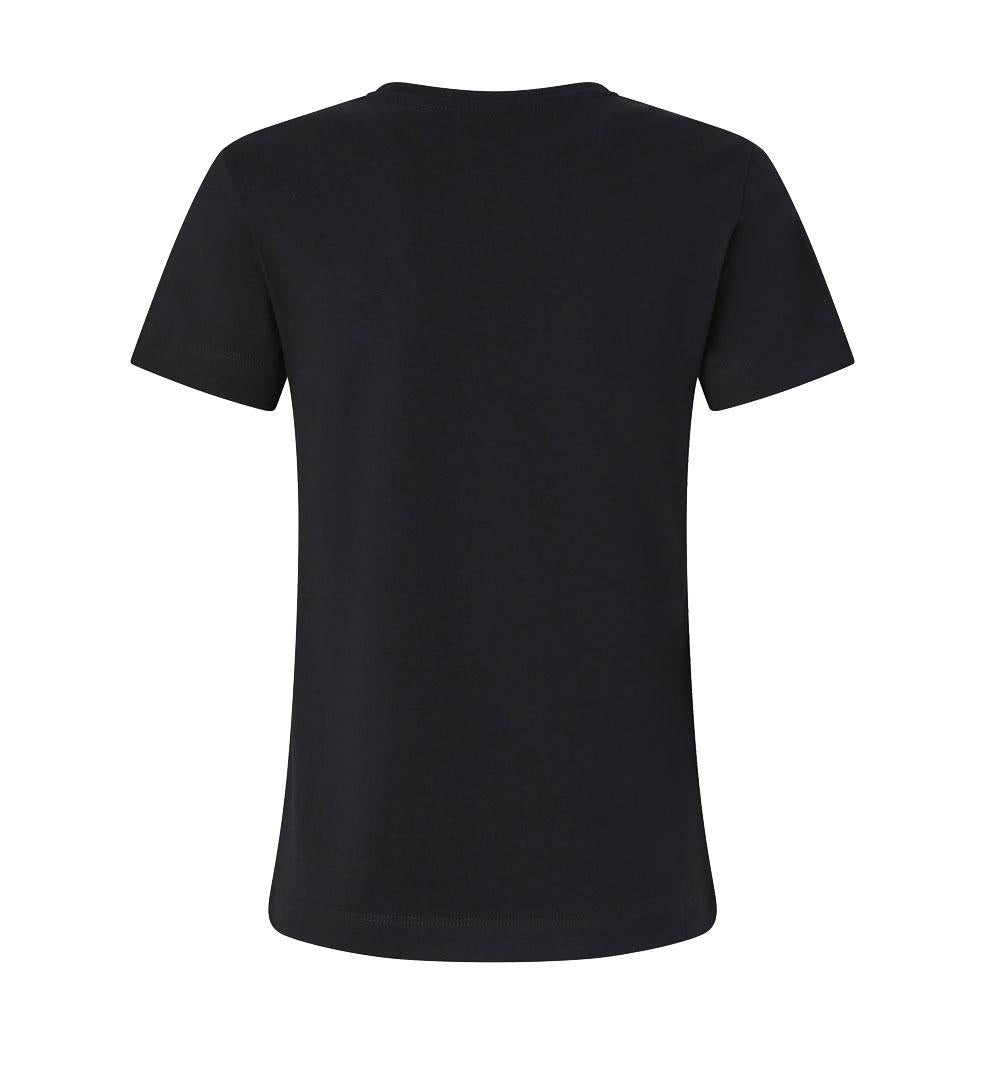 PINKO T-shirt Pinko donna 100355 A2HN nera maniche corte logo ricamato<BR/> 100355 A2HN Z99