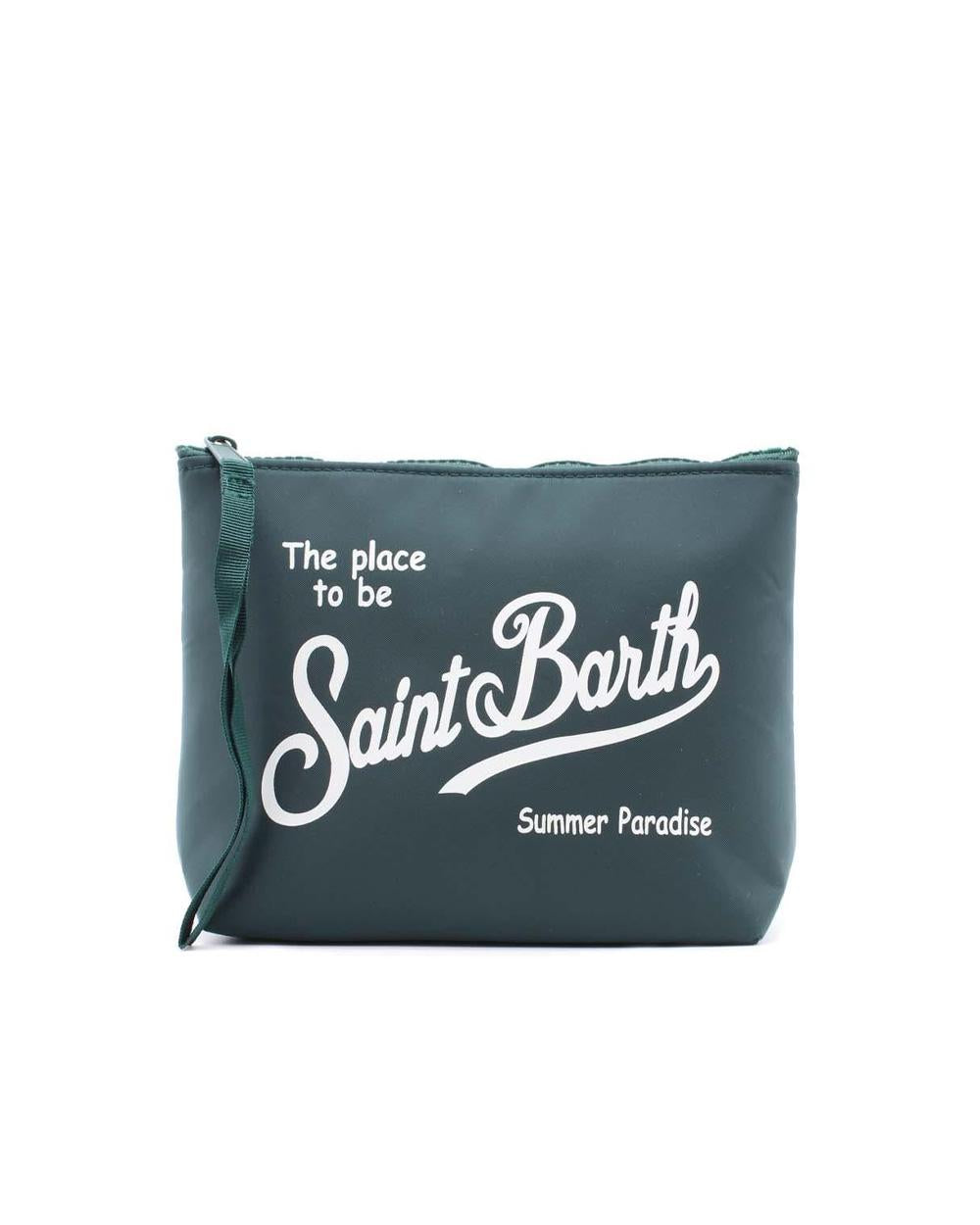 MC2 SAINT BARTH Pochette MC2 SAINT BARTH unisex Aline ALI005300104L Verde logo zip laccetto nylon ALI005300104L 51