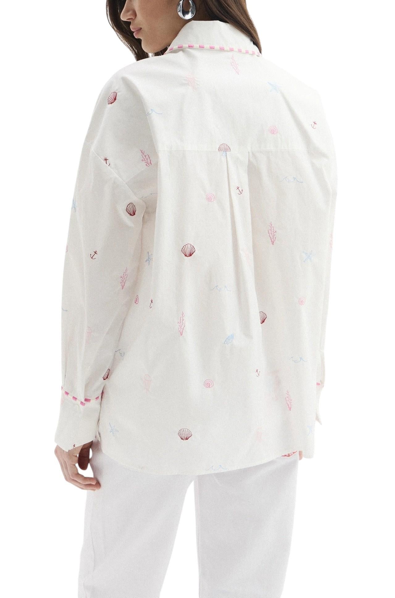 PENNYBLACK Camicia Pennyblack donna 2611111313200 009 Ricetta fantasia marina Bianco <BR/> 2611111313200 009