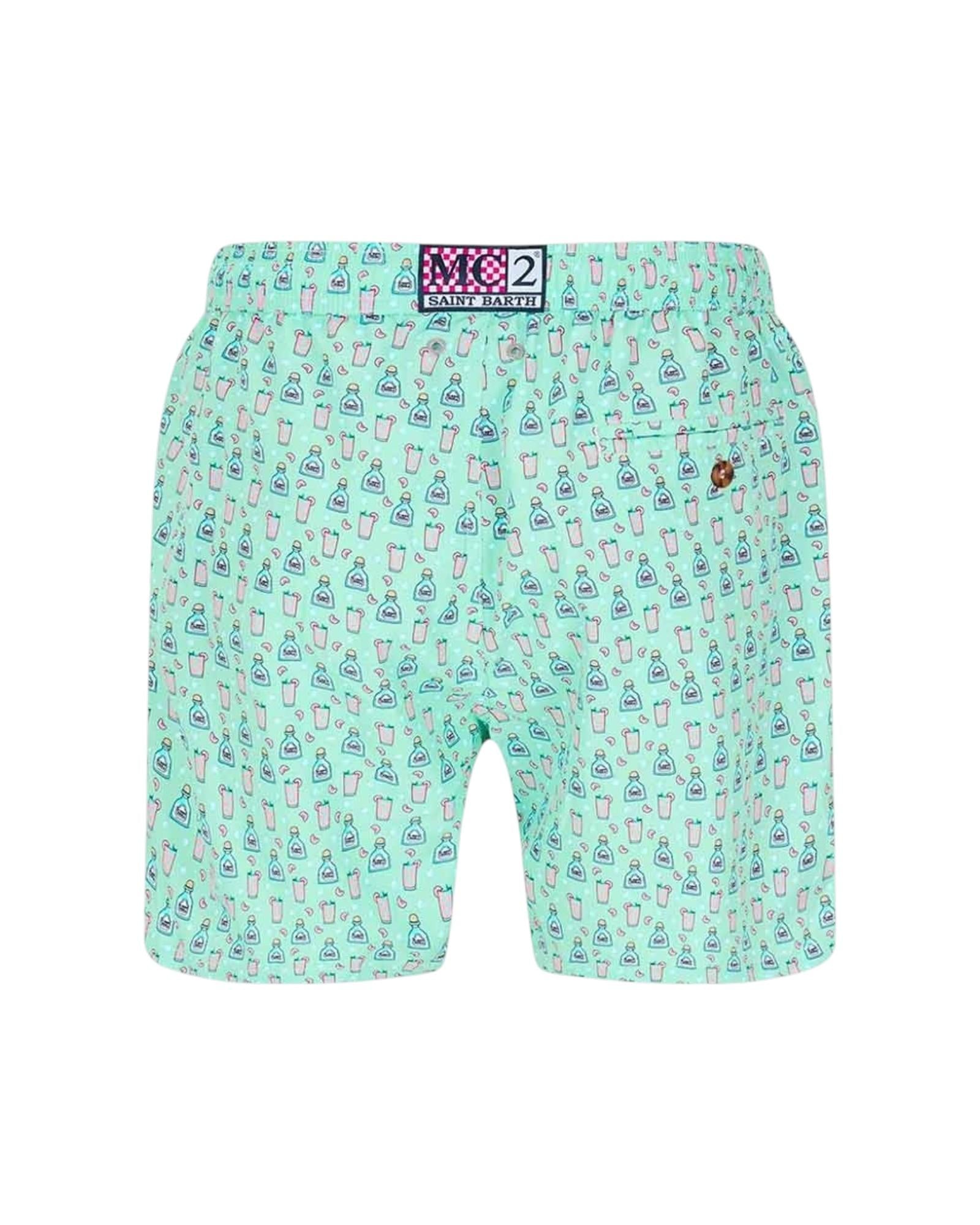 MC2 SAINT BARTH Costume MC2 SAINT BARTH uomo LIG0003 00069L53 Micro Fantasia Paloma Cocktail Verde acqua<BR/> LIG000300069L 53