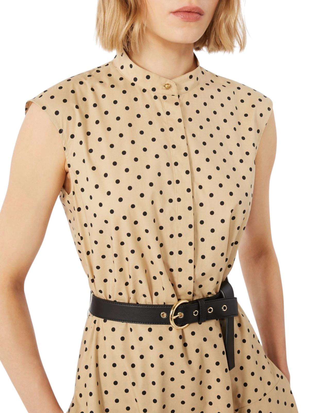STUDIO Abito Studio donna 2616221142600 003 West chemisier a pois Coloniale Beige<BR/> 2616221142600 003