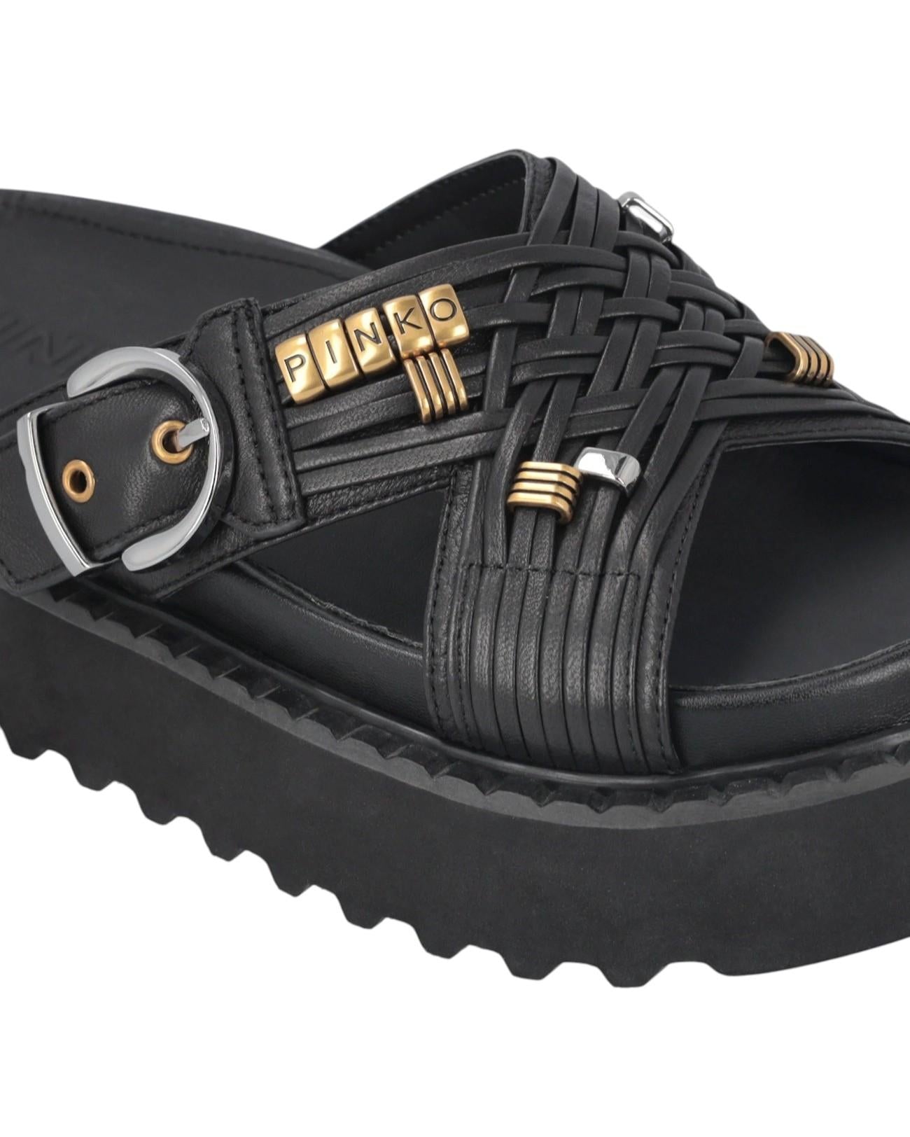 PINKO Sandali Pinko donna SD0537P003 Z99 Kate 09 Nero <BR/> SD0537P003 Z99