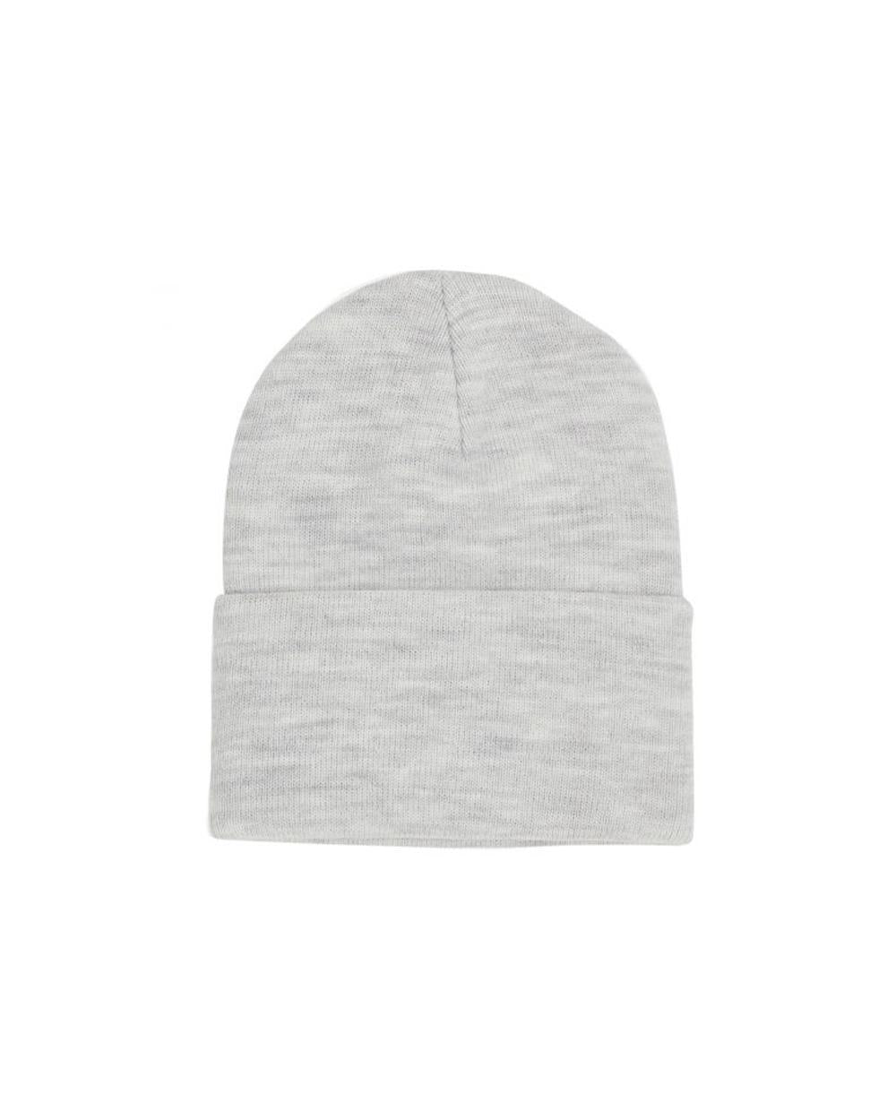 CARHARTT WIP Cappello CARHARTT WIP uomo I020175 Grigio caldo tessuto acrilico lavorazione a coste<BR/> I020175 482