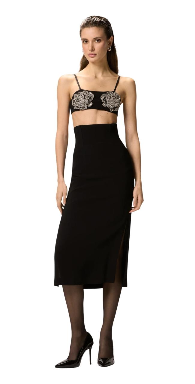 PINKO Top Pinko donna 106622A31P Z99 Dress To Impress Barbabietole Nero 106622A31P Z99