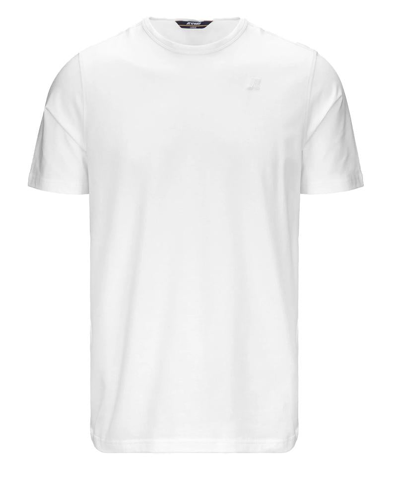 K-WAY T-shirt K-way uomo K71349W 001 bianca adame light stretch K71349W 001