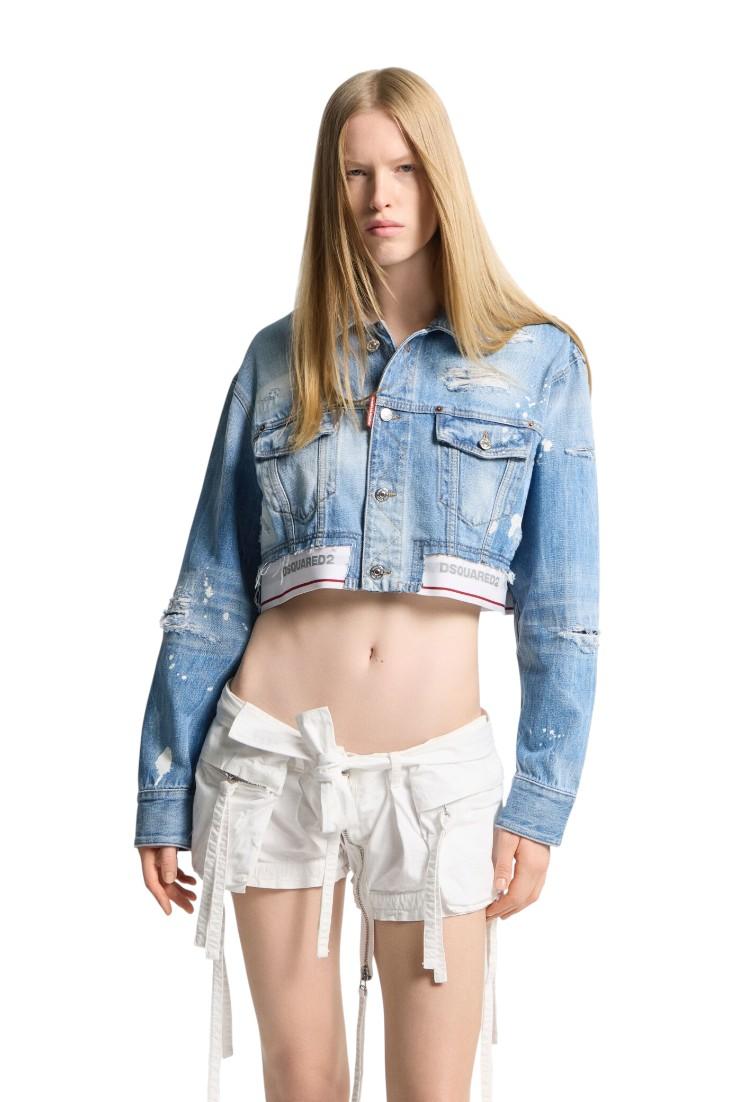 DSQUARED2 Giubbino DSQUARED2 donna S72AM1132 D30038 470 Denim chiaro S72AM1132D30038 470