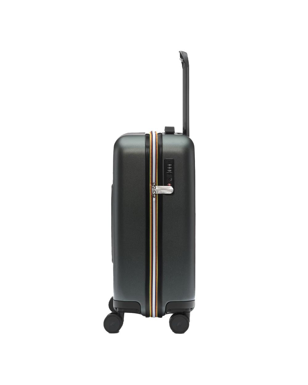 K-WAY Trolley K-WAY uomo K81372W Verde rigido policrbonato fodera tasca<BR/> K81372W WMR