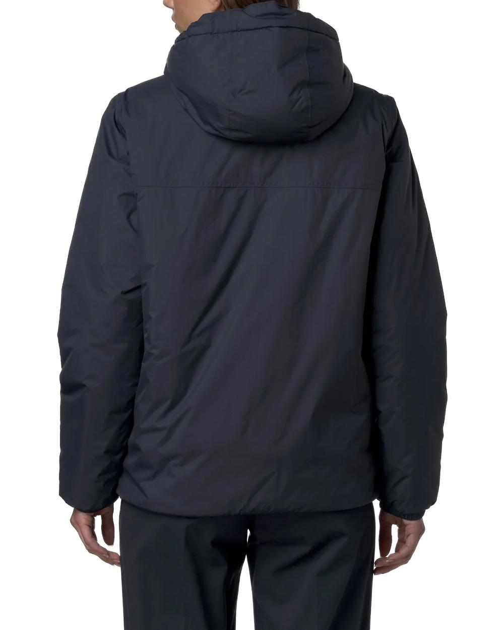 K-WAY Giubbino K-WAY uomo LE VRAI 4.0 CLAUDE ORSETTO K21515W Blu nylon ripstop riciclato cappuccio chiusura con zip K21515W K89