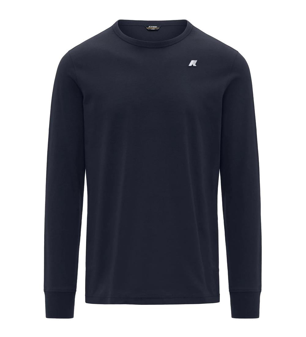 K-WAY Maglia K-way uomo K8136DWK89 Elmer Js Peach blu<BR/><BR/> K8136DW K89