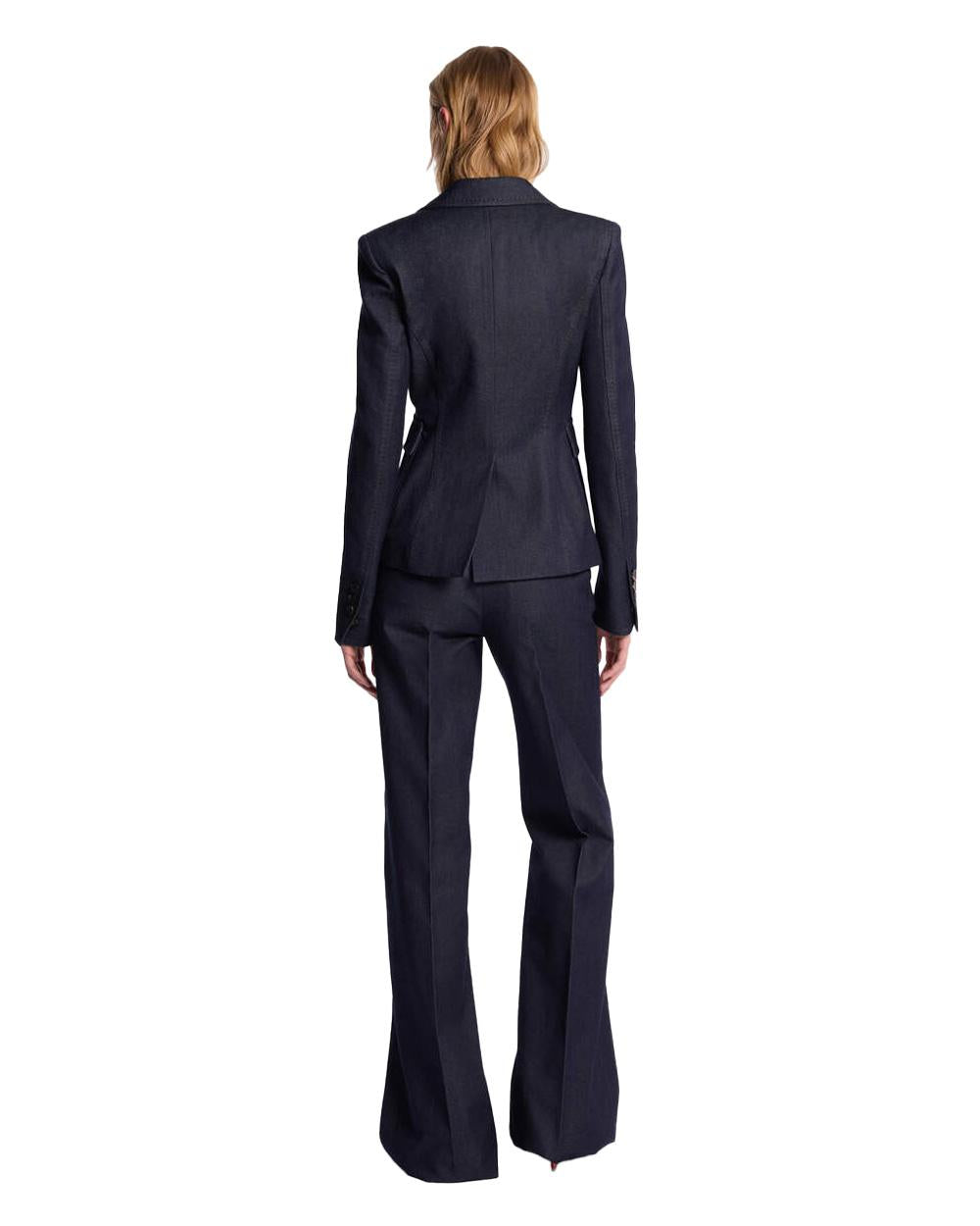 DSQUARED2 Abito DSQUARED2 donna S75FT0271D30035 Blu tre pezzi giacca monopetto gilet bottoni pantalone relaxed S75FT0271D30035 470