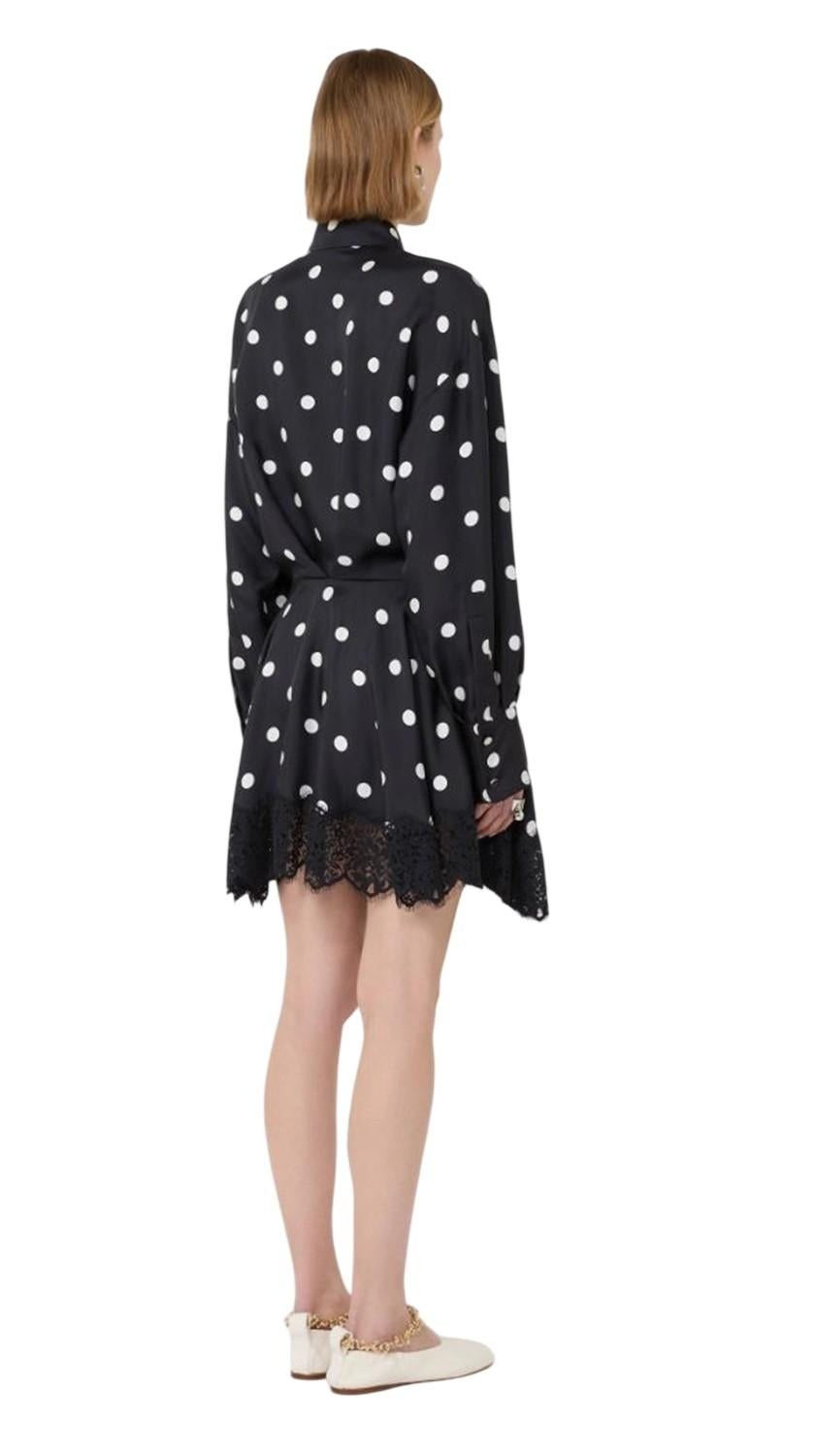 SPORTMAX Abito Sportmax donna 2612221022600 003 Bosso corto pois Nero<BR/> 2612221022600 003