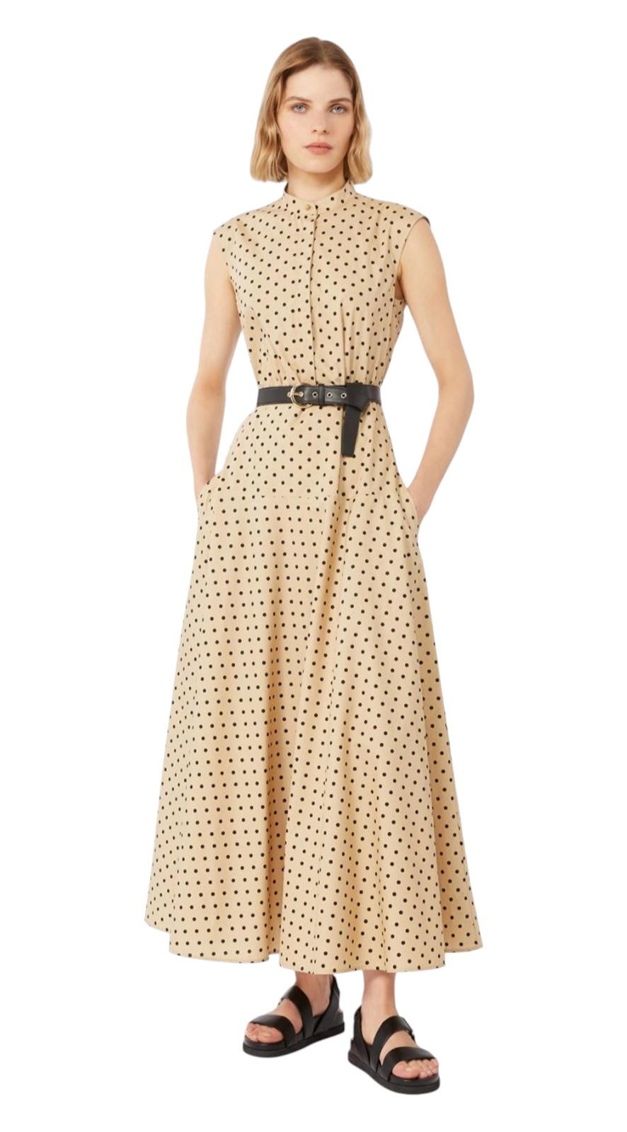 STUDIO Abito Studio donna 2616221142600 003 West chemisier a pois Coloniale Beige<BR/> 2616221142600 003