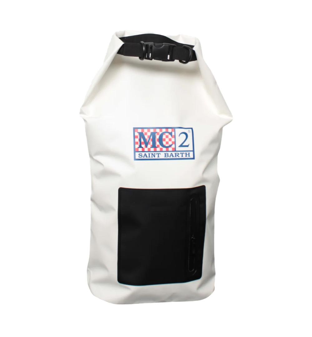 MC2 SAINT BARTH Zaino MC2 Saint Barth BACKPACKAQUA01985H Bianco logo tinta unita impermeabile BACKPACKAQUA01985H 0100