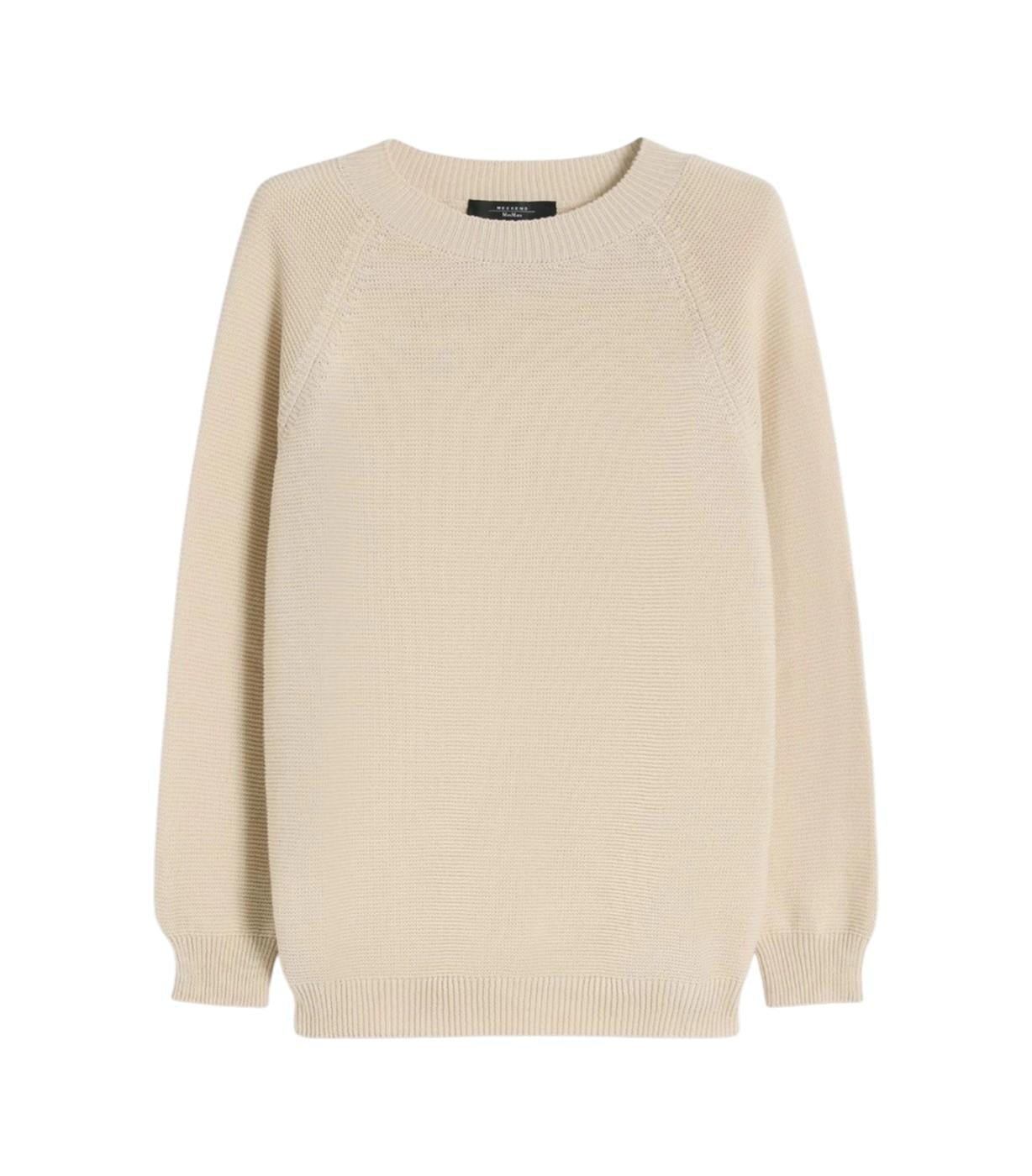 WEEKEND Maglia Weekend 2615361181600 001 Aere a punto Links cotone Ecru<BR/> 2615361181600 001