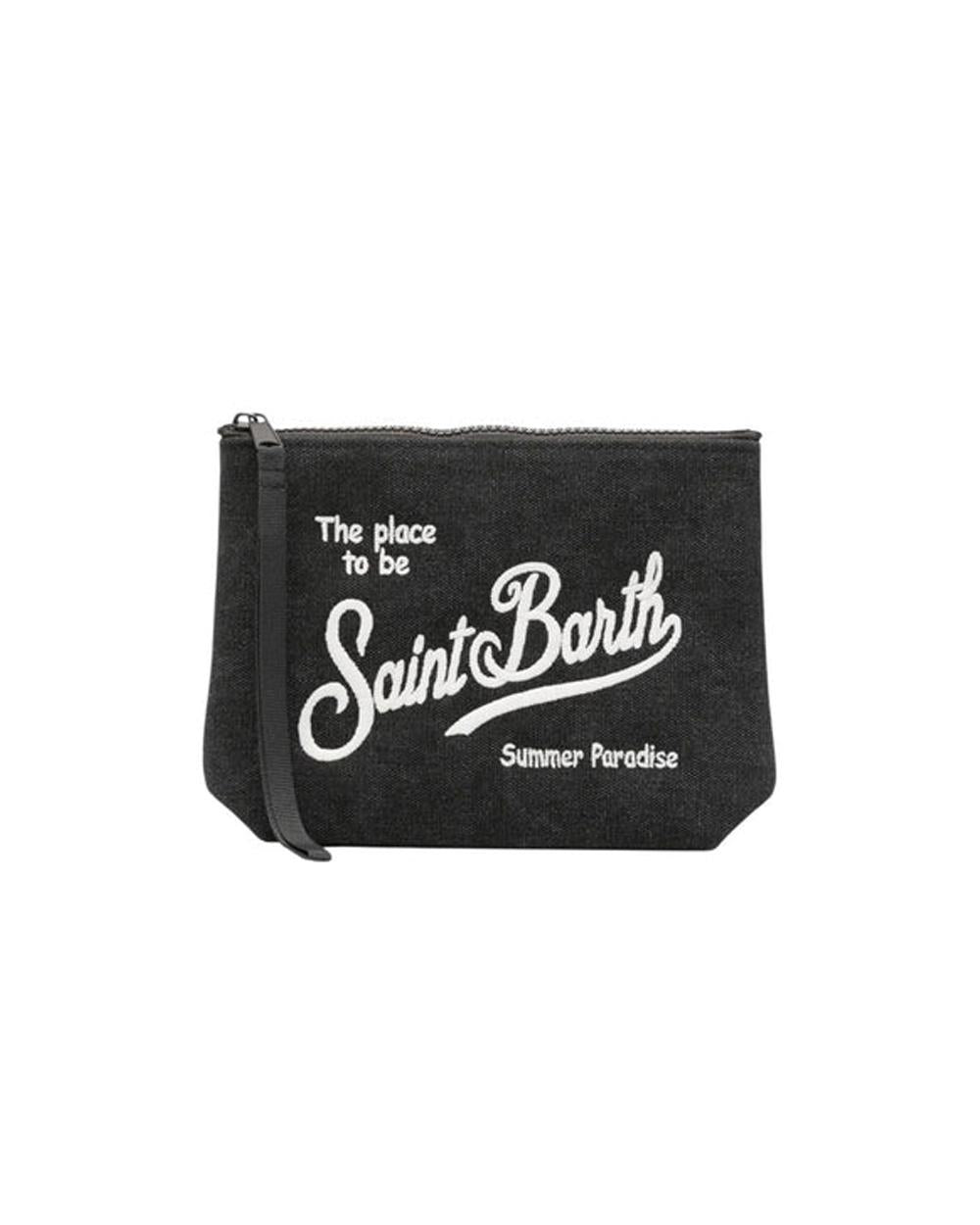 MC2 SAINT BARTH Pochette MC2 SAINT BARTH donna ALI004701265L Rosa logo zip laccetto ALI004701265L 00