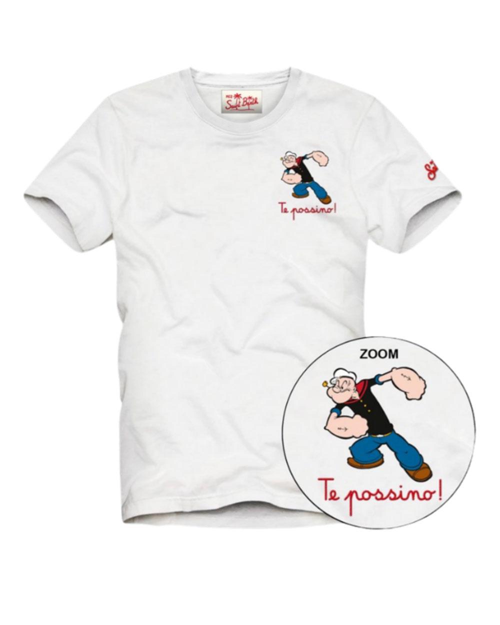 MC2 SAINT BARTH T-shirt Mc2 Saint Barth uomo Portofino Popeye bianca POT000101622L 01