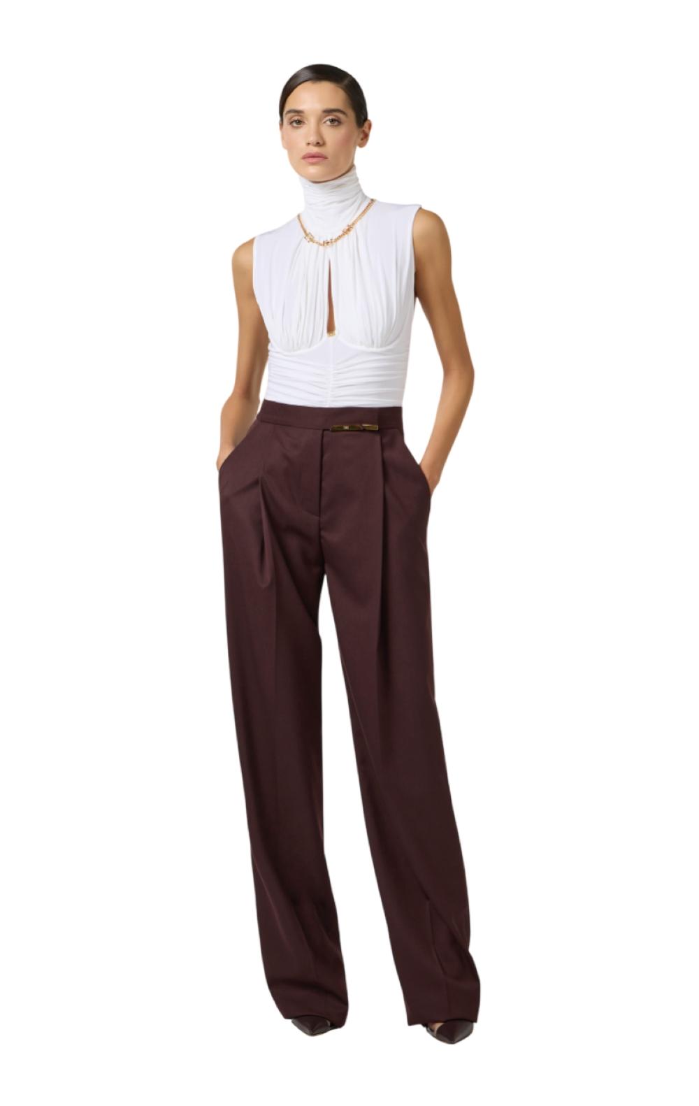 ELISABETTA FRANCHI Body Elisabetta Franchi donna BO01661E2360 Continuativa Avorio<BR/> BO01661E2 360